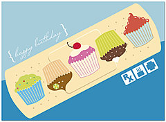 Birthday Bandage Card A2069U-Y